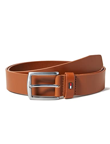 Tommy Hilfiger Męski pasek skórzany Denton 3.5, Koniak, 100