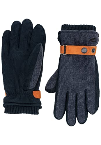 camel active Męskie rękawiczki z ciepłą podszewką polarową, granatowy, XL