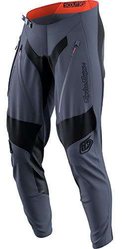 Troy Lee Designs Spodnie Motocykl Scout GP Trwałe i wentylowane Idealny dla Enduro, Szary/czarny, 30