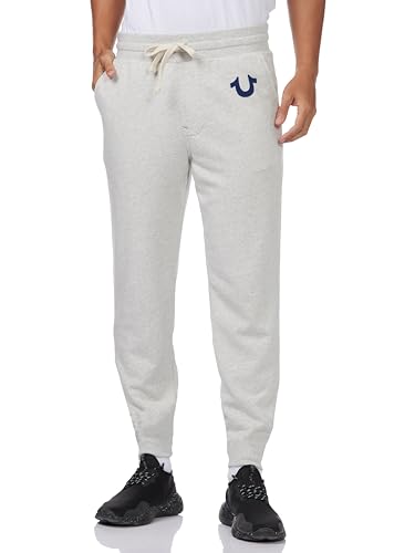 True Religion Spodnie dresowe męskie, Szarobeżowy, XL