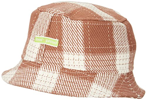 loud + proud Kurtka dziecięca, uniseks, w kratkę, certyfikat GOTS, Nougat, 110-116