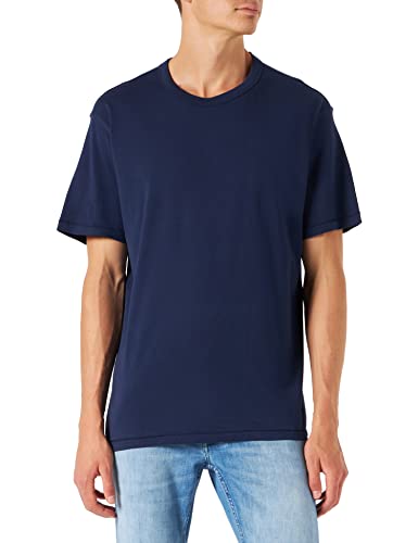 United Colors of Benetton T-shirt męski, Ciemnoniebieski 252, 3XL