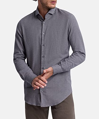 Pierre Cardin Męska koszula Hervé, jasnoszara, 37