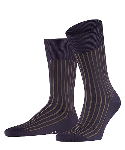 FALKE Mężczyźni Shadow M SO Bawełna z wzorem 1 Para, Fioletowy (Amethyst 8635), 39-40
