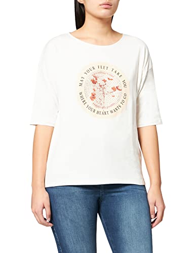 Cartoon Bluza damska, kremowy/różowy, 40