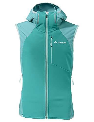 VAUDE Damska kamizelka Wo Larice Vest II, jasny niebieski aqua, 40, Jasny niebieski