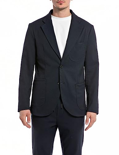 Replay marynarka męska smart business, 086 Deep Blue, M