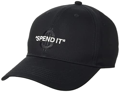 Cayler & Sons Unisex Spend It Curved Cap czapka bejsbolowa, czarny/biały, jeden rozmiar
