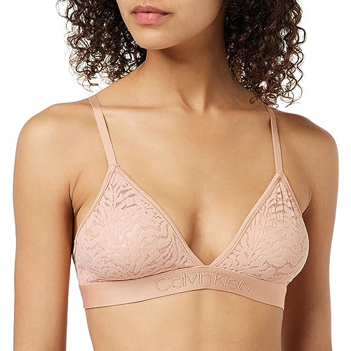 Calvin Klein Damskie trójkątne biustonosze bez podszewki, szarość kamienia, XS