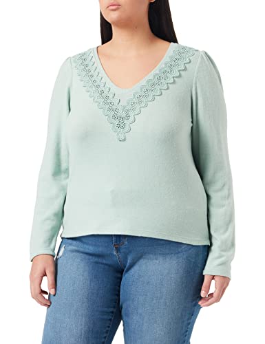 NAF Damska koszulka DOUCE ML, Celadon Chine, XS, Celadon Chine, S