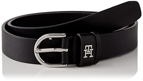 Tommy Hilfiger Damski pasek skórzany TH Timeless 2.5, Czarny, 125