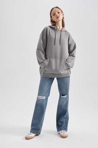 DeFacto Damska bluza z dzianiny, szary, XS