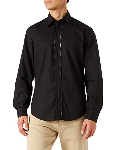 Just Cavalli Koszula męska męska, czarna, 50
