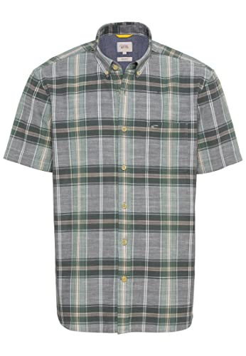 camel active Męska koszula 409211/1S71, szara (Shadow Grey), M, szary (shadow grey), M