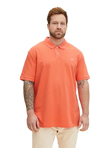 TOM TAILOR Men+ Męska koszulka polo, 11834 – Soft Peach Orange, XXL