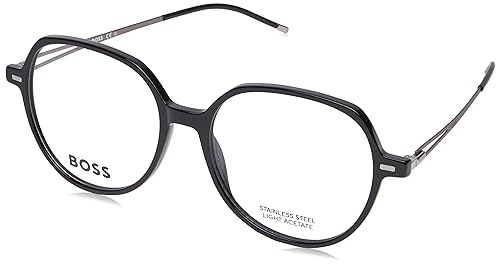 BOSS 1391 Okulary przeciwsłoneczne, czarne, 53 damskie, czarny