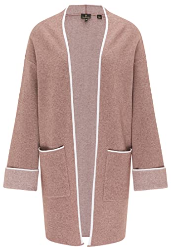 DreiMaster Klassik Damski kardigan, brązowy biały melanż, XL/XXL, Brązowy, biały, melanż, XL-XXL