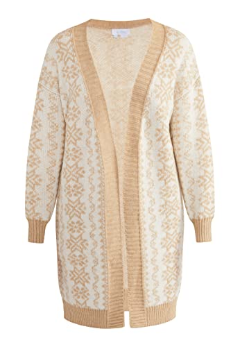 blonda Damski kardigan 15425015-BL01, beżowy kremowy, XL/XXL, beż kremowy, XL-XXL