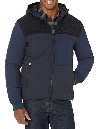 Desigual Męski płaszcz CHAQ_Fernando, niebieski, S