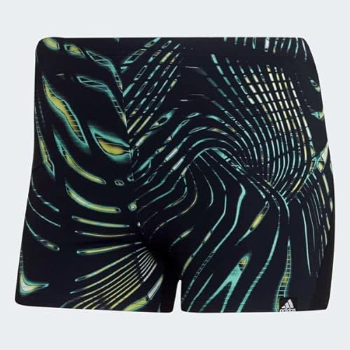 adidas Męski kostium kąpielowy Souleaf Tech Bx, czarny, L
