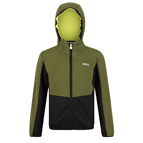 Regatta Unisex's Jnr Highton FZ Sweter, jasny kiwi/czarny, 11 lat