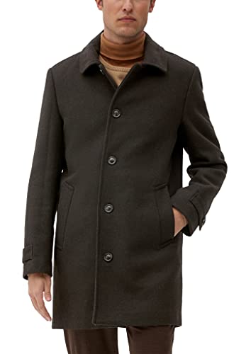 s.Oliver Męski płaszcz 2116648 z mieszanki wełny, 89 k1, 98 cm, 89 k1