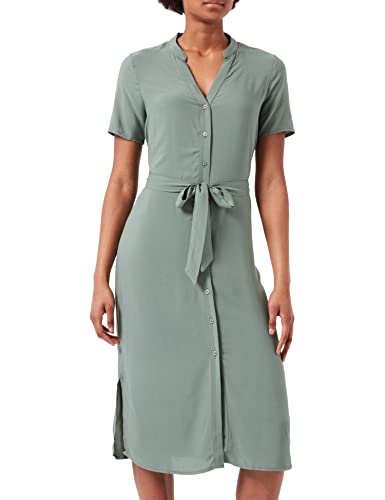 Vero Moda Damska sukienka koszulowa Vmvica S/S Ga Noos, Wieniec laur, XL