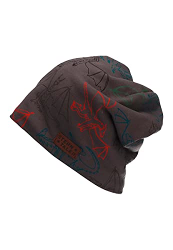 Sterntaler Chłopięca czapka Slouch Beanie, asfalta, 53