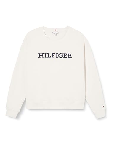 Tommy Hilfiger Damska bluza CRV Reg Monotype Emb, Postarzana biel, 50