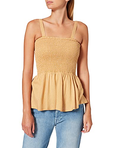 Pieces Damska kamizelka PCcaya Slip Top, Wielokolorowa (białe pieprz: jasna biel), S