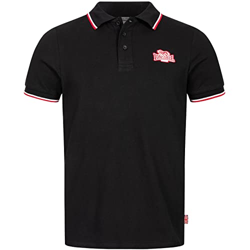 Lonsdale Męska koszulka polo Kellaton, czarny, M