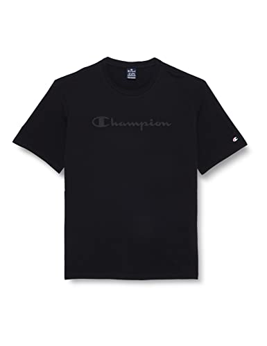 Champion Męski T-shirt American Classics, czarny, rozmiar X-Small