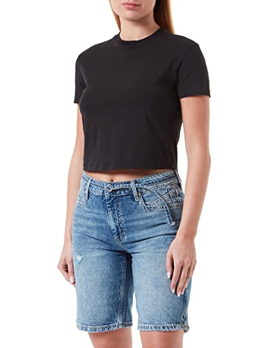 s.Oliver Jeansy damskie bermudy, Karolin Straight Leg, niebieskie, 42, niebieski, 42