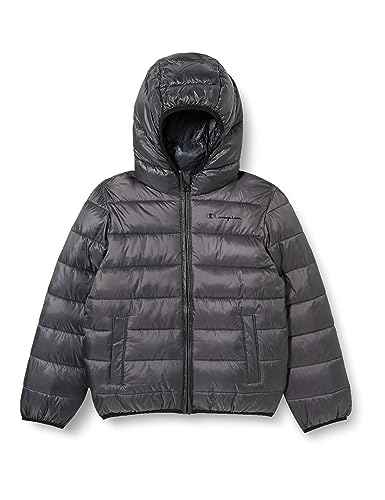 Champion Legacy Outdoor K-Light WR Hooded Dla dzieci i młodzieży kurtka, Grigio Grafite, 11-12 lat