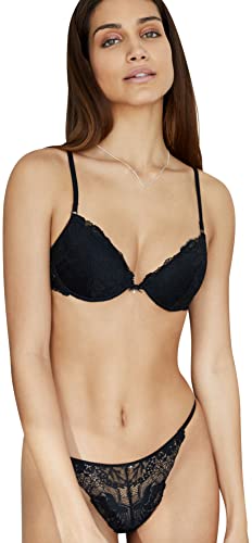 Women'secret Biustonosz Klasyczny Damski, Czarny, 95B
