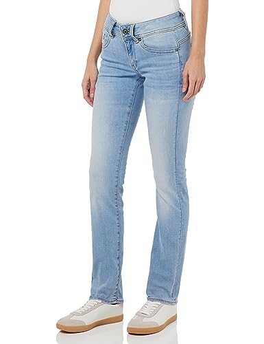 G-STAR RAW Midge Saddle Mid Straight Wmn Dżinsy damskie, Lt Indigo Aged, 29W / 36L