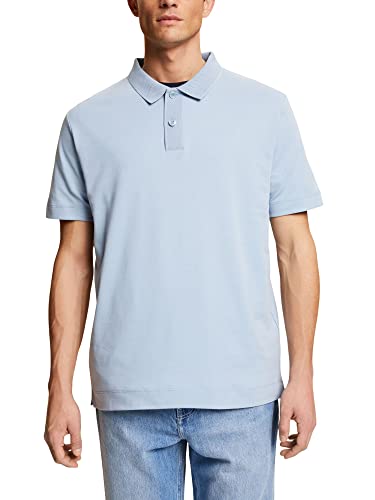 ESPRIT Collection Męska koszulka polo 023EO2K305, 445/LIGHT Blue Lavender, S, 445/Light Blue Lavender, S