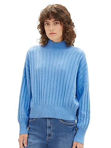 TOM TAILOR Sweter damski, 12391 – jasny niebieski melanż, M