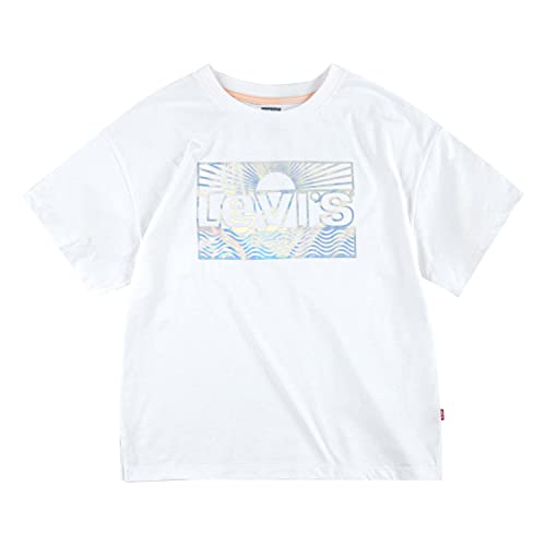 Levi's Kids Koszulka dziewczęca Lvg Oversize, biały, 8 Lata