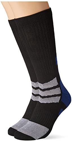 Dim 2 x skarpety ze średnim podtrzymaniem czarne Dim Sport męskie, Noir / Bleu Surf, 42 EU