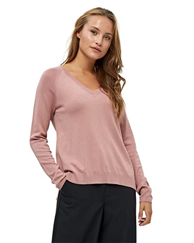 Peppercorn Damski sweter Tana z dekoltem w serek, popielaty ró? (Ash Rose), L