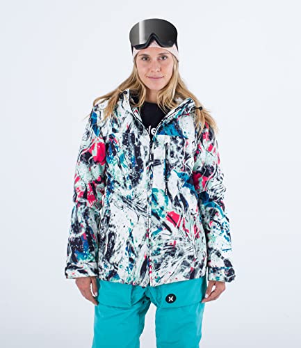 Hurley Damska kurtka śnieżna Waverunner 3 m, wielokolorowa, M, wielobarwny, M