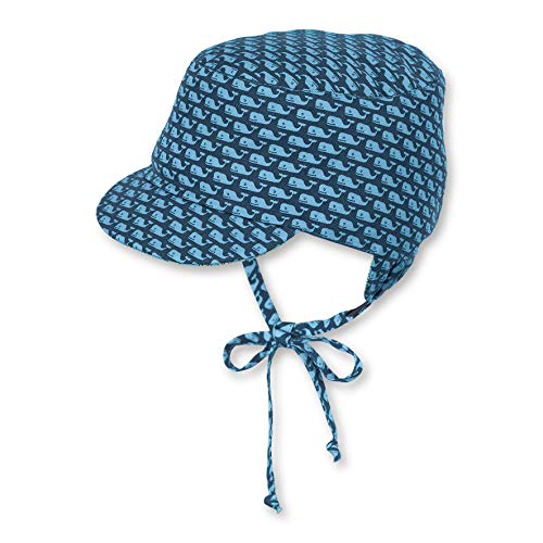 Sterntaler Dwustronna czapka z daszkiem dla chłopców, niebieski (Marine 300), XS