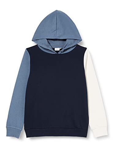 NAME IT Chłopięca bluza Nkmkalpo Ls Sweat Wh Bru Noos, niebieski (China Blue), 158