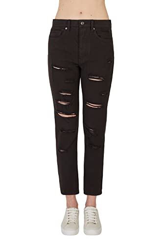 Armani Exchange J51 dżinsy damskie ze średnim stanem, Czarny, 58