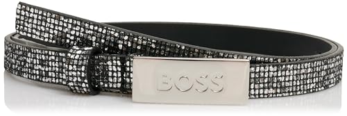 BOSS Damski pasek Amber-GLI_Sz15, Silver41, 100, Silver41
