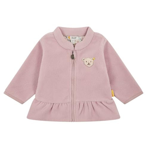 Steiff Dziewczęca kurtka polarowa z kapturem, Blada Mauve, 68 cm