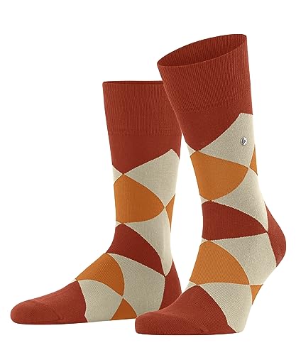 Burlington Mężczyźni Clyde M SO Organiczna Bawełna z wzorem 1 Para, Pomarańczowy (Ziegel 8095), 40-46