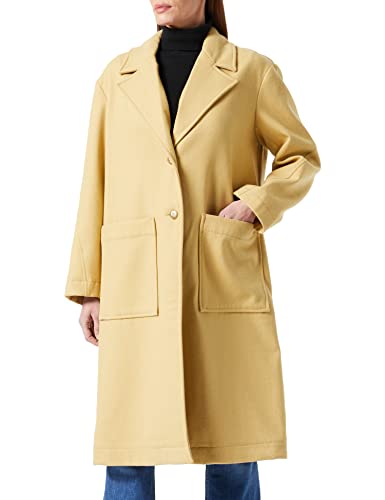 United Colors of Benetton Płaszcz 24czdn01s, Żółty 6v1, S Kobiety, żółty 6v1, S