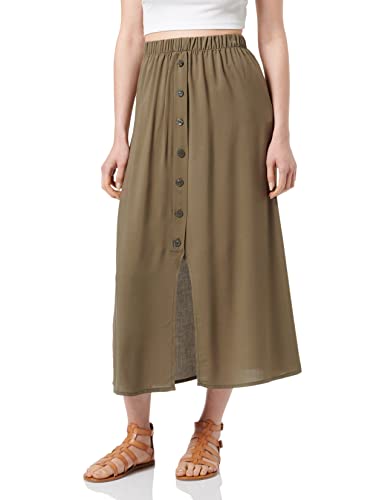 ONLY Damska spódnica Onlnova Life Button Skirt Solid PTM, Kalamata, 36